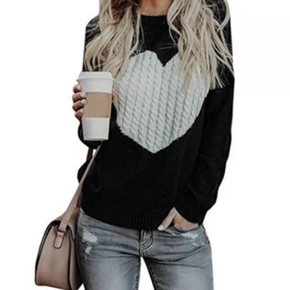 ❤️ Cozy Long Sleeve Heart Sweater ❤️